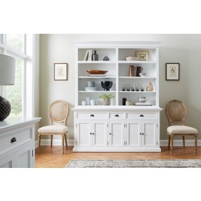  Nova Solo Hutch Bookcase 5 Doors 3 Drawers - Lifestyle Front