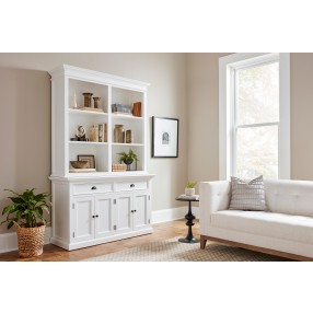 NovaSolo Halifax Buffet Hutch Unit with 6 Shelves - Lifestyle