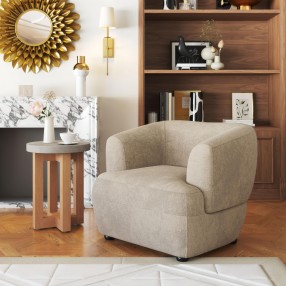 Bekker Accent Chair in Golden Beige- Lifestyle 1