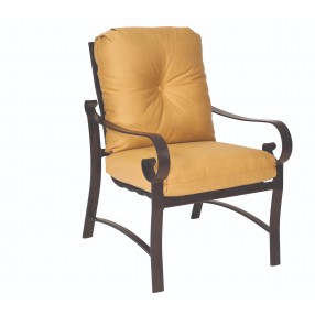 Woodard Belden Dining Arm Chair - Angled