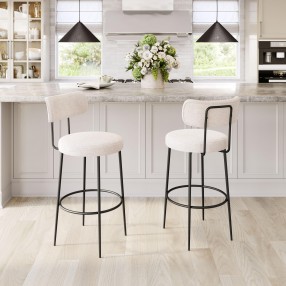 Blanca Barstool Ivory - Lifestyle