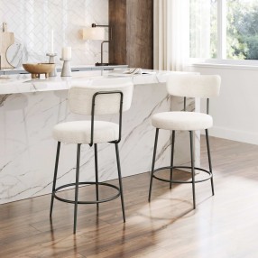 Blanca Counter Stool Ivory - Lifestyle