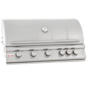 Blaze Grills 40-Inch 5-Burner LTE Gas Grill - Angled and Closed