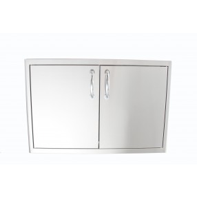 Blaze Grills Stainless Steel Enclosed Dry Storage Cabinet with Shelf - Front