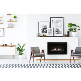  Sierra Flame Boston-36 - Builders Linear Gas Fireplace - Lifestyle