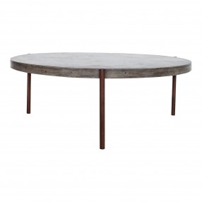 Moe's Home Collection Mendez Outdoor Coffee Table, Dark Grey - Front Angle