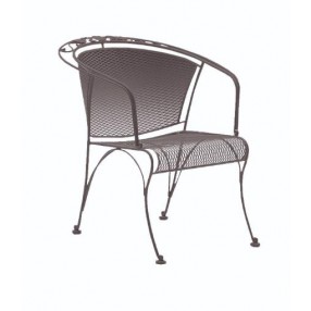 Woodard Briarwood Barrel Dining Chair - Angled