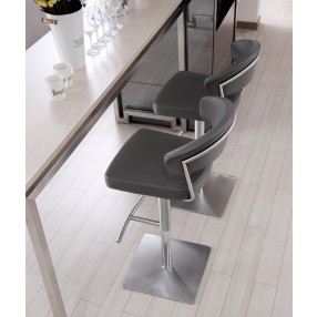 Maureen Barstool in Dark Gray- Lifestyle 1