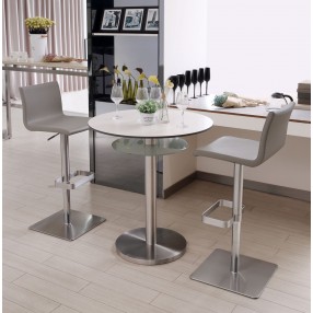 Whiteline Modern Living Watson Barstool - Light Grey - Lifestyle
