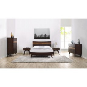 Greenington Azara Five Drawer High Chest, Sable - Lifestyle