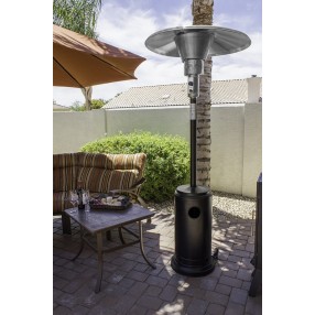 AZ Patio Heaters Commercial Patio Heater in Bronze - Lifestyle
