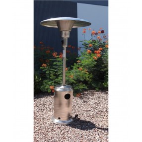 AZ Patio Heaters Commercial Patio Heater in Stainless Steel - Lifestyle