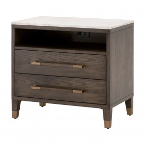 Essentials For Living Cambria 2-Drawer Nightstand - Front Side Angle