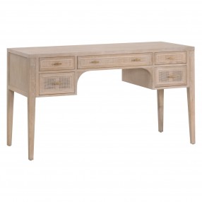 Essentials For Living Cane Desk - Front Side Angle