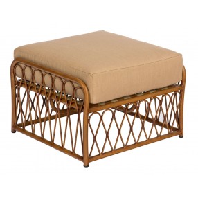 Woodard Cane Ottoman- Angled View
