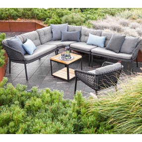 Cane-Line Ocean 2-Seater Sofa, Left Module full set view