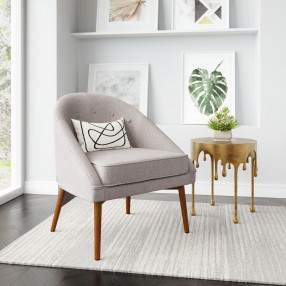 Carter Accent Chair in Gray- Lifestyle