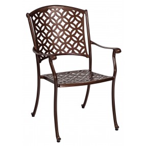 Woodard Casa Dining Arm Chair with Optional Seat Cushions