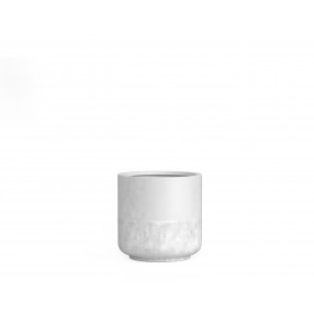 Azzurro Living Catalina 16" Pot In White Rock Concrete