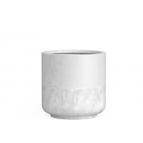 Azzurro Living Catalina 21" Pot In White Rock Concrete