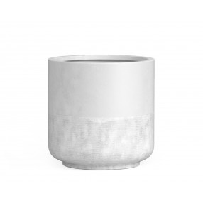 Azzurro Living Catalina 24" Pot In White Rock Concrete