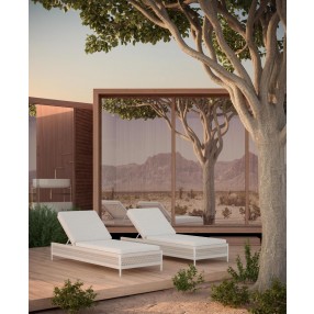 Azzurro Living Catalina Lounge Chair With Moon Cushion - Lifestyle 3