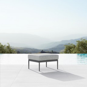 Azzurro Living Catalina Ottoman With Moon Cushion - Lifestyle