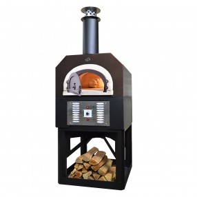 CBO-750 Hybrid Commercia/Residentiall Stand: (Pre-Assembled) Custom-Built Heavy-Duty Stand with Metal Insulating Hood and Gas Package - Copper -  Angled 