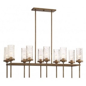 Triticus Chandelier -  Antique Brass