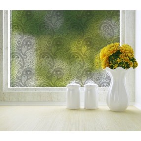 Odhams Press Crazy Paisley Privacy Adhesive Window Film