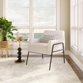 Charleston Accent Chair in Cream- Lifestyle 1