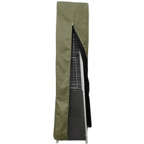 AZ Patio Heaters Square Glass Tube Patio Heater Commercial Cover in Tan - Front Angle