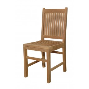 Anderson Teak Saratoga Dining Chair - Left Angle