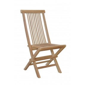 Anderson Teak Bristol Folding Chair Side View