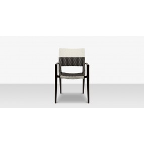 Source Furniture Chloe 23" Wicker Arm Dining Side Chair 4