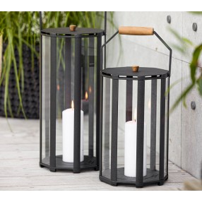 Cane-Line Lightlux Lantern W/Teak Handle Small Outdoor