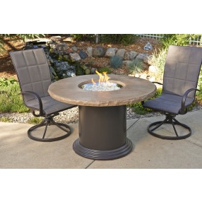 Outdoor Greatroom Company Colonial 30" Dining Fire Pit Table - Lifestyle