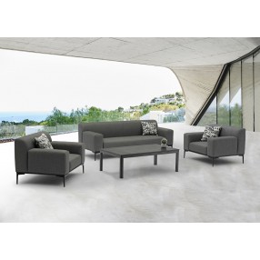 Whiteline Modern Living Ashton 4-Piece Outdoor Collection - Lifestyle