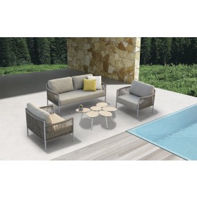 Whiteline Modern Living Catalina 4-Piece Outdoor Collection - Lifestyle
