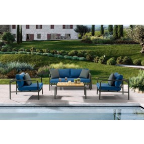 Whiteline Modern Living Andrea 4-Piece Outdoor Collection - Lifestyle