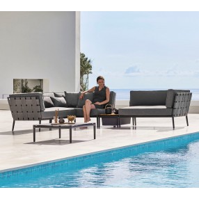 Cane-Line Conic 2-Seater Sofa, Left Module Hotel View