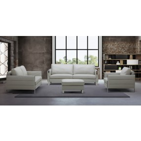 J&M Furniture Constantin Leather Chair White