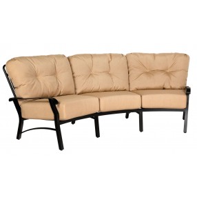Woodard Cortland Cushion Crescent Sofa - Angled