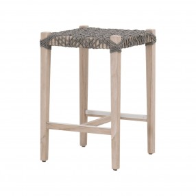 Essentials For Living Costa Outdoor Backless Counter Stool - Front Side Angle