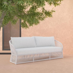 Azzurro Living Cape Town 3 Seat Sofa + Polar Cushion - Lifestyle 2