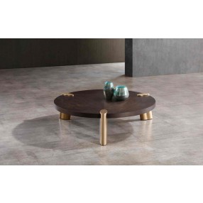 Whiteline Modern Living Mimeo Round Coffee Table - Lifestyle