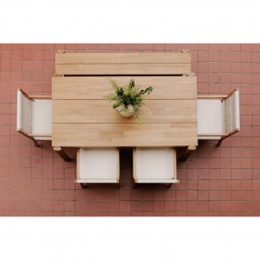 Moe's Home Collection Tempo Outdoor Bench - Lifestyle