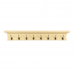 Nova Solo Halifax 8 Hook Coat Rack in Yellow - Front Angle