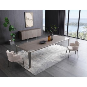 Dining Armchair in Taupe- Lifestyle