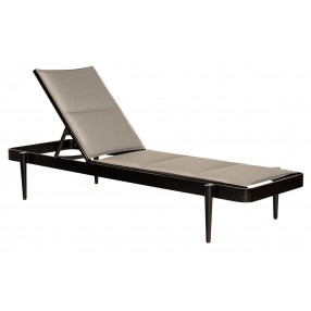 Woodard Daytona Sling Chaise Lounge - Stackable - Angled